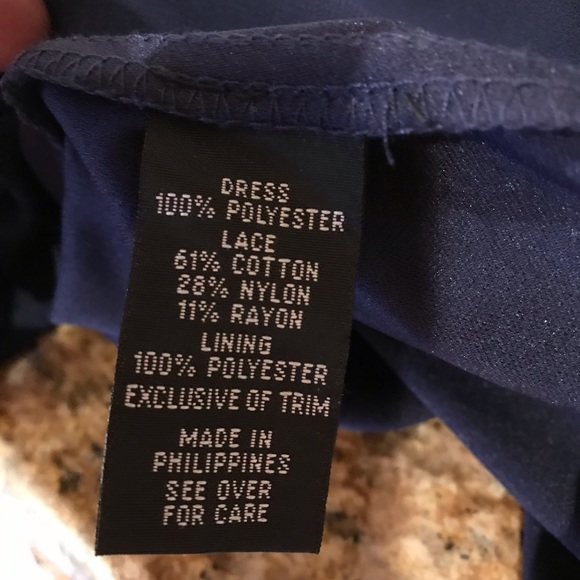 IN San Francisco Formal Dress Size 5 Blue White Mini Dress Prom Graduation - Picture 14 of 14